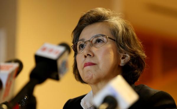 UN Special Rapporteur on Myanmar, Ms Yanghee Lee, during a press conference in Yangon on January 16, 2015. Photo: Mizzima