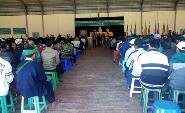 Over 4,000 attendees at a pro-NCA peace rally in Taunggyi on Friday (S.H.A.N.)