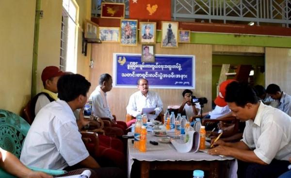 Mon Peace Defence Front’s chair Nai Aung Shwe announces plans to form a political party. (Photo – MNA)