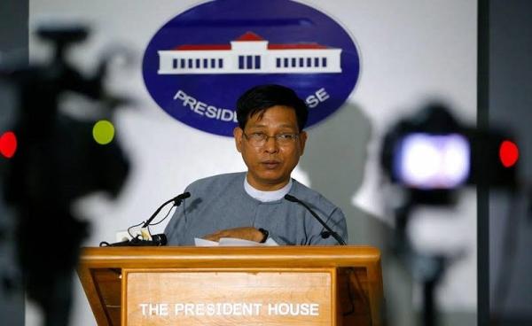Myanmar government spokesman Zaw Htay. Photo: Min Min/Mizzima