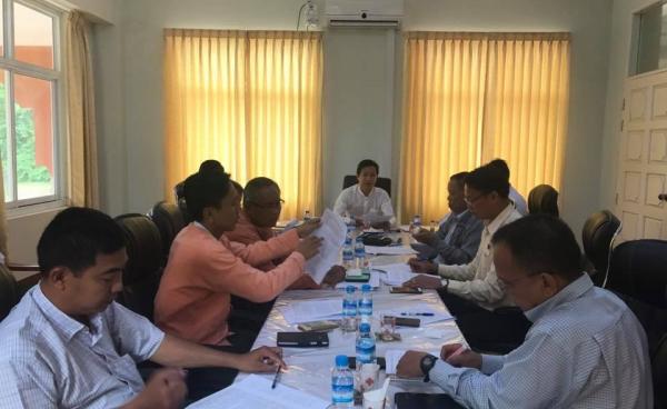 A meeting of the Complaint and Appeal Letter Review and Assessment Committee. (photo: Aung Kyaw Thu/ Facebook)