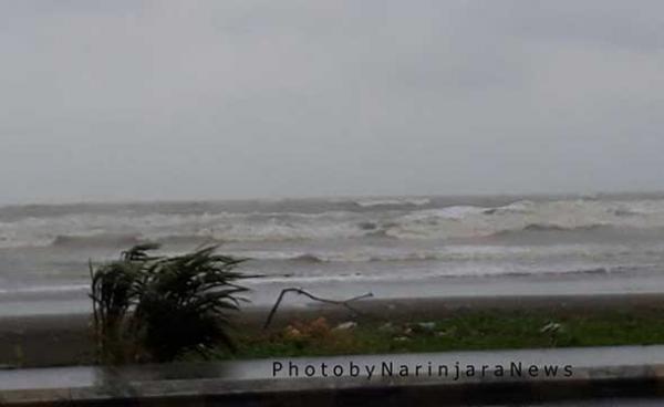 ယနေ့ နံနက် ၈ နာရီခွဲအချိန်တွင် စစ်တွေ ပွိုင့်ပင်လယ်ကမ်းခြေကို တွေ့မြင်ရစဉ်