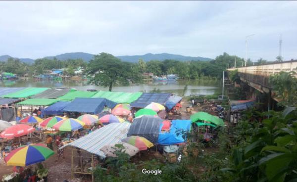 ချောင်းတောင်တံတားဂိတ်နေရာ (Google)