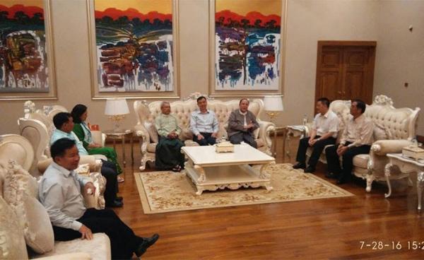 Leaders from NDAA arrive at Nay Pyi Taw on 28 July 2016. Photo: Kyaw Ye Myo Chit