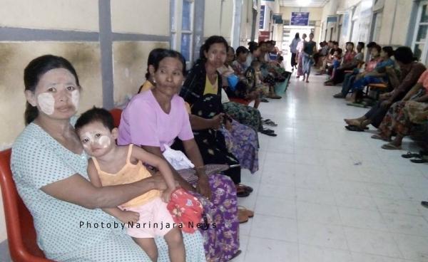 ပြင်ပအရေးပေါ်ဌာနတွင် ဇူလိုင်လ ၁၅ ရက်နေ့တွင် လူနာများကို တွေ့ရှိရစဉ်