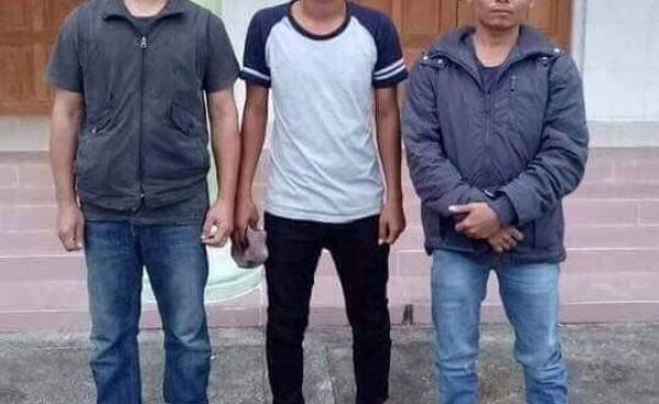 Aye Naing and Pyae Bone Naing from the Democratic Voice of Burma and Thein Zaw, also known as Lawi Weng, from The Irrawaddy