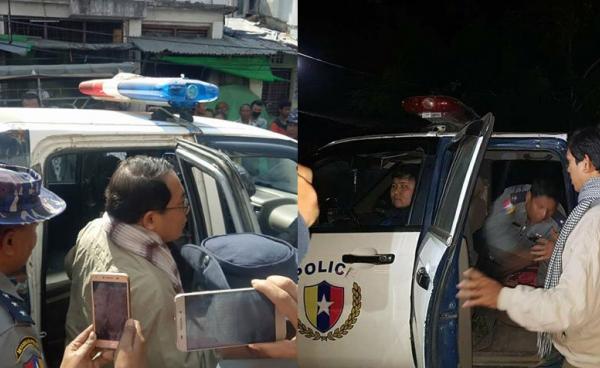 Dr. Aye Maung (L) and Wai Hin Aung (R).