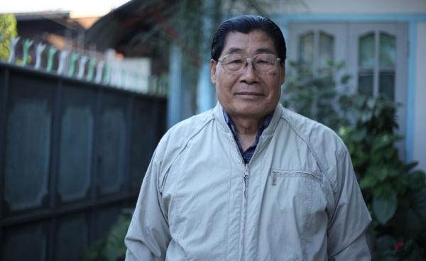  ကချင်ပြည်နယ်ဒီမိုကရေစီပါတီ ဥက္ကဌ မနာမ်တူးဂျာ (Photo-Thin Lei Win/Myanmar Now)