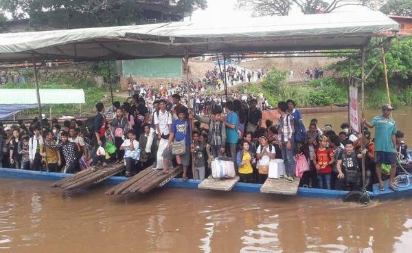 Myanmar migrant workers return from Thailand (photo: Internet)