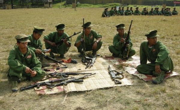 KIA soldiers training class. Photo: Mizzima