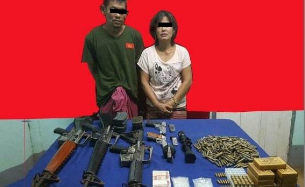  နေအိမ်တွင် လက်နက်နှင့် မူးယစ်ဆေးဝါးဖမ်းဆီးရမိသူ(ရဲဇာနည်)