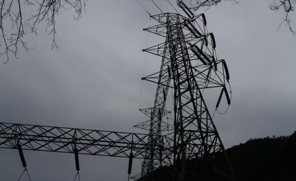 Electric power pylon at Biluchaung Hydropower Station in Kayah State, Myanmar. Photo: Ye Min/Mizzima