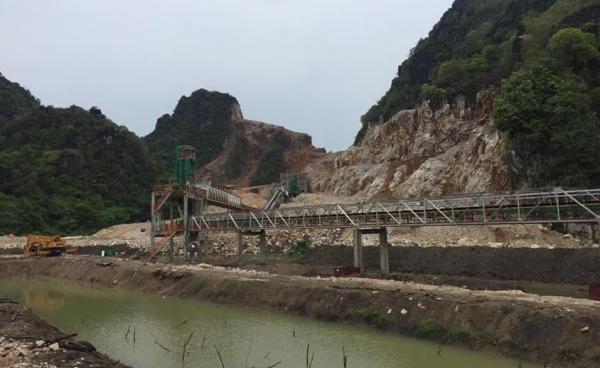 MCL ဘိလပ်မြေစက်ရုံက ပျားတောင်၌ တူးဖော်နေပုံ(MNA)