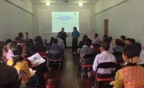 Trainers and participants during the workshop at the French Institute (Photo: IMNA).