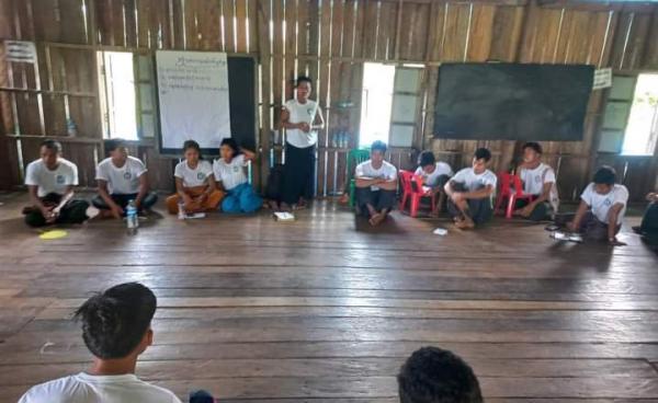 ပုဏ္ဏားကျွန်းမြို့နယ်၊ ဗန်းဗွီးကျေးရွာတွင် ကျင်းပသော မြိုလူငယ်များတွေ့ဆုံဆွေးနွေးပွဲ။ (ဓာတ်ပုံ - Mro Youths New Generation)