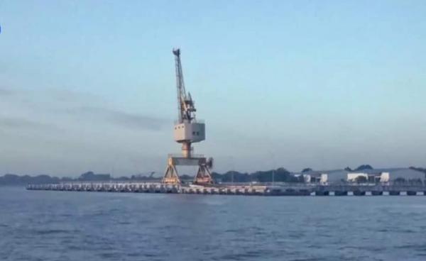 စစ်တွေမြို့ရှိ စီမံကိန်းပါ ဆိပ်ကမ်းအားတွေ့ရစဉ်။ (ဓာတ်ပုံ - DMG)