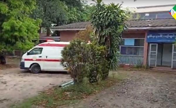 Photo - First Covid-19 positive patient no.144 transferred to Myitkyina public hospital on April 25, 2020.