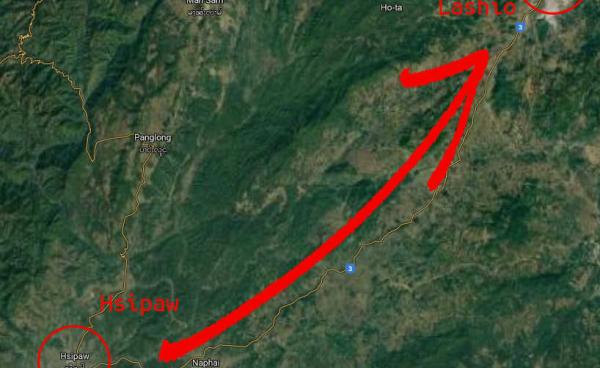 ခရီးသွားကားများကို တပ်မတော်မှ တင်းကြပ်စွာ စစ်ဆေးနေသည့် နေရာ