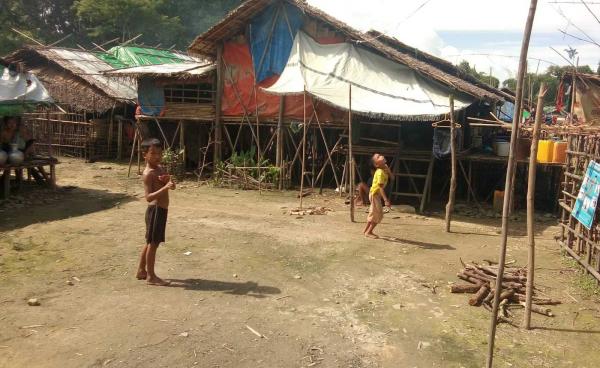 တောင်မင်းကုလားစစ်ဘေးရှောင်စခန်းကို ယနေ့တွေ့ရစဉ်။ (Photo- CJ)