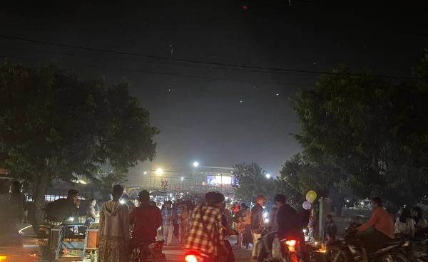 ယနေ့ ည စစ်တွေတွင် ကျင်းပနေသည့် စစ်ကောင်စီ ပြည်နယ်နေ့ မြင်ကွင်း