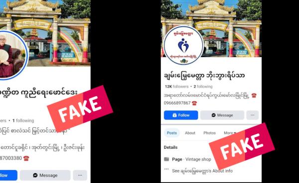 မော်လမြိုင် မြို့ပေါ်ရှိ ဘိုးဘွားရိပ်သာများဟု တုပထားသည့် အကောင့်အတုများ