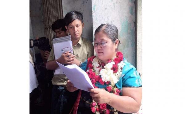 Daw Ohn Hla, chairperson of Karen Women Union (Photo: Daw Ohn Hla)