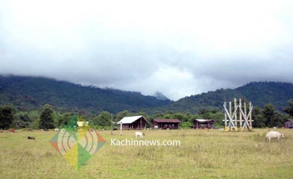 Kasung village in the area controlled by Kachin Independence Organization in Mogaung township, Kachin State, northern Burma.