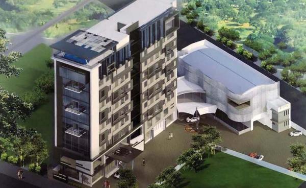 A building model of the four-star hotel (Source: Kayah State DICA)