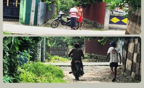 မြစ်ကြီးနားမြို့တွင်း မူးယစ်ဆေးဝါးသုံးစွဲနေတဲ့ တစ်ချို့လမ်းကြားနေရာတွေမှာတွေ့ရစဉ်။