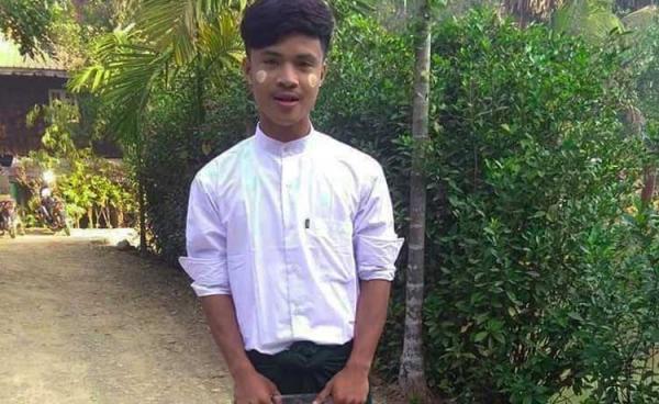 Maung Soe Moe Kyaw is studying in Lekka village school in Mrauk-U Township. 
