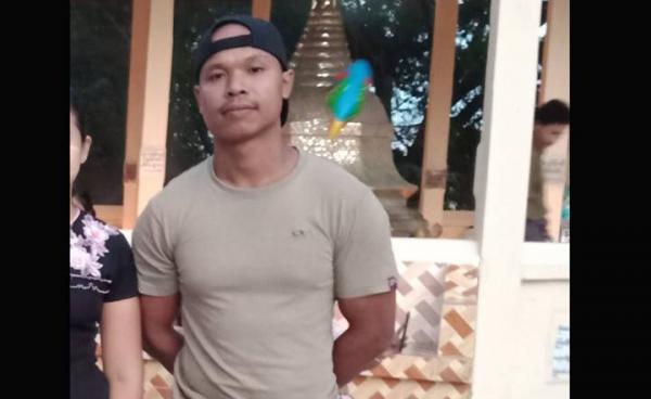 ဖမ်းဆီးခံရသည့် ကိုမောင်တင်ထွန်း။ ဓာတ်ပုံ - ပေးပို့