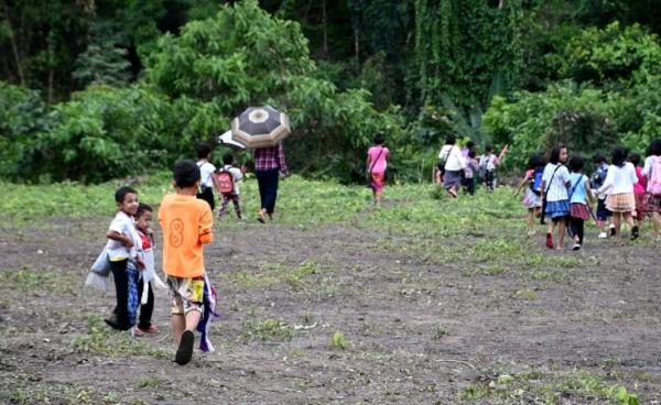 KNPP ထိန်းချုပ်နယ်မြေတစ်နေရာမှ အ‌ခြေခံပညာရေးကျောင်း