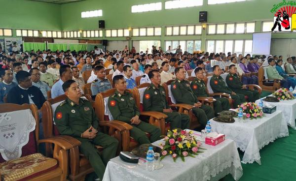 လားရှိုးမြို့ မြို့တော်ခန်းမတွင်ကျင်းပသော အပြည်ပြည်ဆိုင်ရာမူးယစ်ဆေးဝါးအလွဲသုံးစားမှုနှင့်တရားမဝင်ရောင်းဝယ်မှုတိုက်ဖျက်ရေးအခမ်းအနား