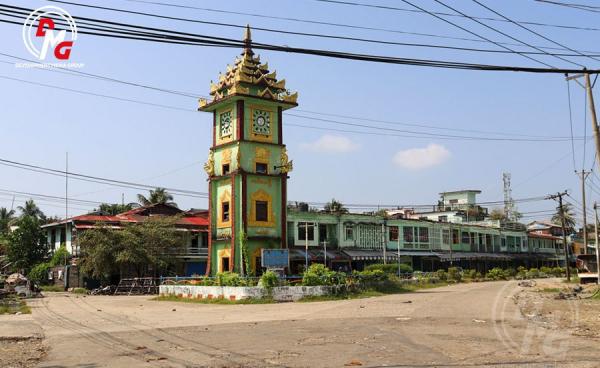 မောင်တော်မြို့လယ်လမ်းဆုံကို ၂၀၂၄ ခုနှစ်၊ နိုဝင်ဘာလဆန်းပိုင်းက တွေ့ရစဉ်။