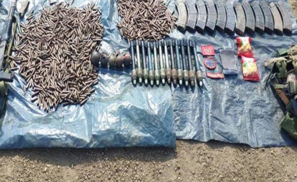 မီးဝစခန်းတိုက်ပွဲမှ AA ဘက်မှ လက်နက် ခဲယမ်းများ သိမ်းဆည်းရမိ။ (ပုံ - တပ်မတော်ကာကွယ်ရေးဦးစီးချုပ် )