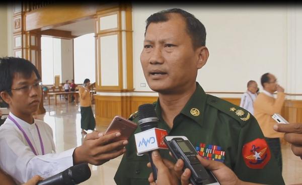 ဒုတိယဗိုလ်မှူးကြီး မျိုးထက်ဝင်း (ဓာတ်ပုံ- မင်းမင်း/မဇ္ဈိမ)