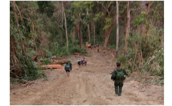 NMSP troops making rounds in the forest area (Photo – NMSP)