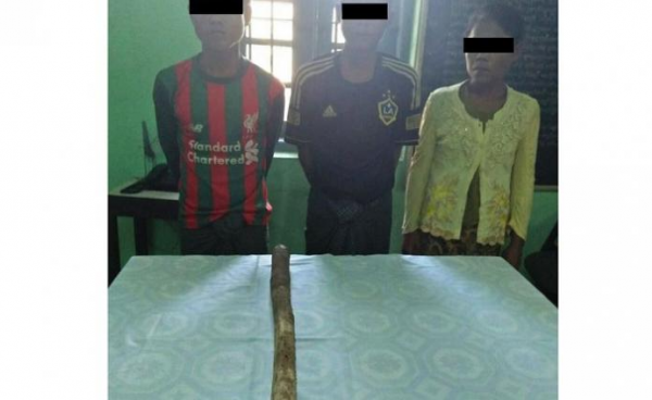Three migrant workers who have been arrested for murder (Photo: TB ZT Facebook)