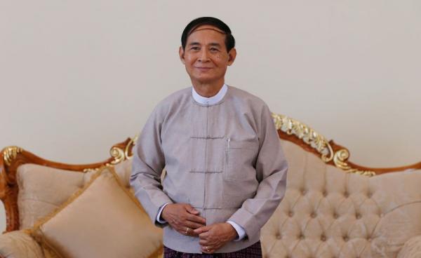 Myanmar's President Win Myint. Photo: Hein Htet/EPA
