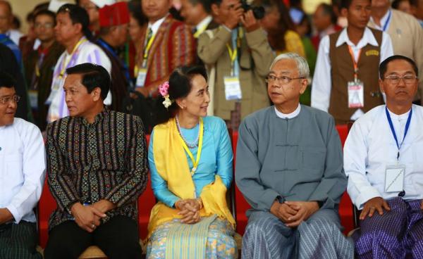 (FILE) - Myannar president Htin Kyaw, member of the National League for Democracy (NLD) party. Photo: Hong Sar/Mizzima
