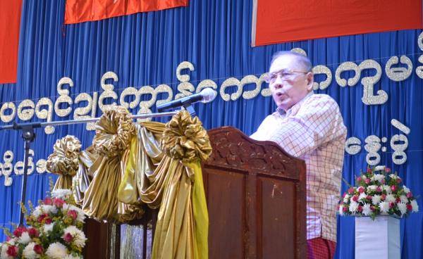 မွန်ပြည်သစ်ပါတီ ဥက္ကဌ နိုင်ထောမွန်(photo: MNA)