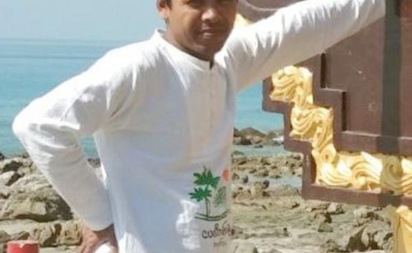 ဓာတ်ပုံ - တရားစွဲခံထားရသည့် ဦးအောင်ဝင်းနိုင်အား တွေ့ရစဉ်။