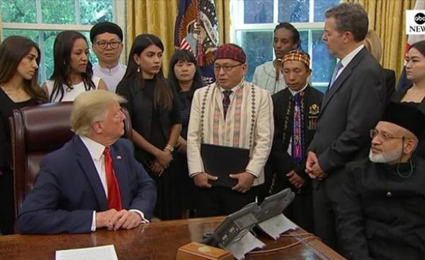 Rev. Dr. Hkalam Samson, president of the Kachin Baptist Convention, also thanked Trump.