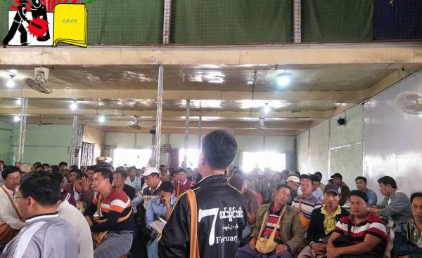 နမ့်ခမ်းမြို့ရှိ SNDP ကျားဖြူ ပါတီ နှင့် လူမှုသွေး စည်းညီညွှတ်ရေး အသင်း UP တို့ဦးဆောင်ပြီး ဒေသခံပြည်သူလူထုတွေ့ဆုံပွဲ