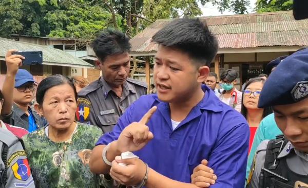 Paw Lu at court in Myitkyina, Kachin state on Sep. 6, 2019
