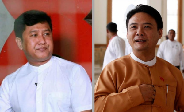 Ko Jimmy (left) and Ko Phyo Zeya Thaw (right)