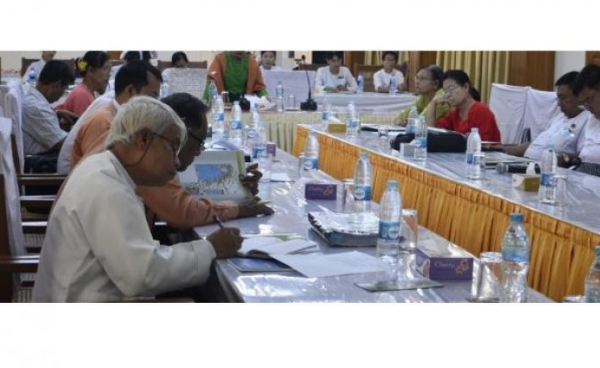  The submission of the NDSP report to the Mon State Hluttaw (Photo – Mon Hluttaw)