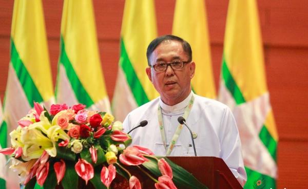 မြန်မာနိုင်ငံဆန်စပါးအသင်းချုပ် ဥက္ကဌ ဦးချစ်ခိုင်(ဓာတ်ပုံ- မင်းမင်း/မဇ္ဈိမ)