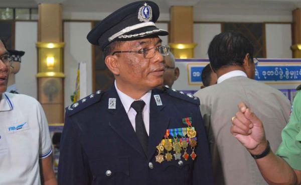 Rakhine State Police Chief Pol. Col. Kyi Lin. (Photo: Naung Naung)