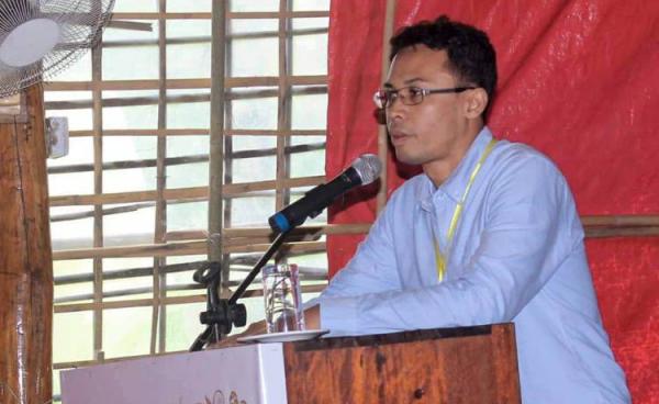 မြန်မာစစ်တပ်က ဖမ်းဆီးထားသော တေးရေးဆရာ ဦးစန်းကို။ ဓာတ်ပုံ-ပေးပို့